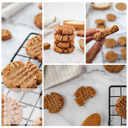 Paleo Peanut Butter Cookies (gluten-free/dairy-free) (set 1)