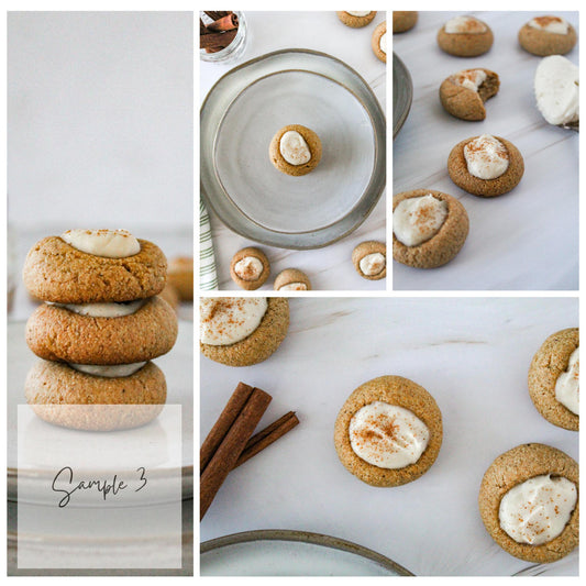 Vegan Gingerbread Thumbprint Cookies (gluten free/dairy free) (set 3)